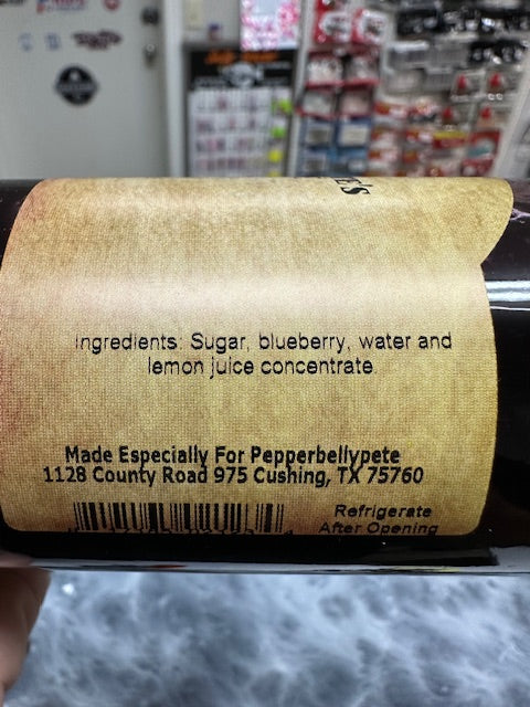 Pepper Belly Pete's Blueberry Syrup