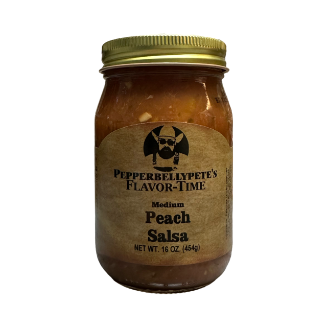 Pepper Belly Pete's Medium Peach Salsa