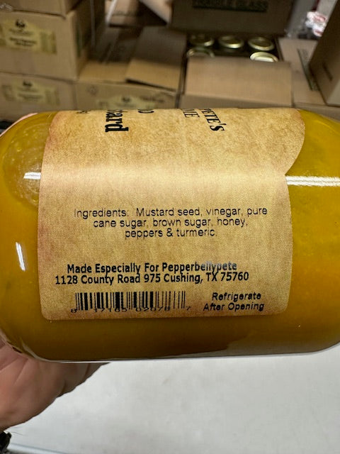 Pepper Belly Pete's Jalapeno Honey Mustard