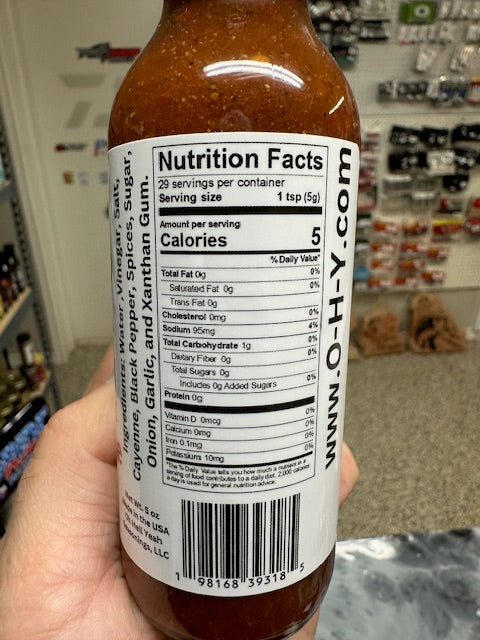 BearTheVoice Oh Hell Yeah Sauces - Original Hot Pepper Sauce