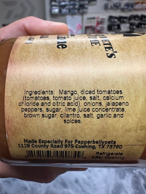 Pepper Belly Pete's Mango Lime Salsa