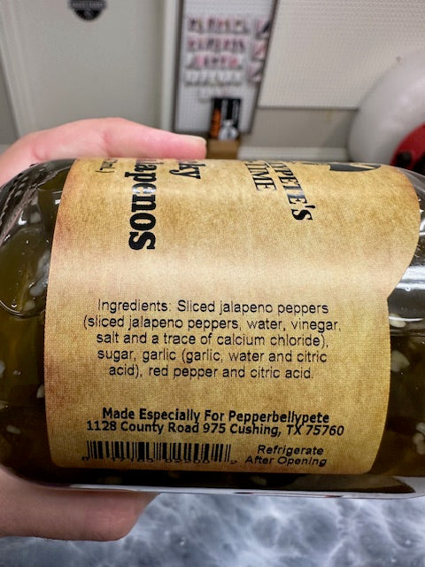 Pepper Belly Pete's Garlicky Candied Jalapenos